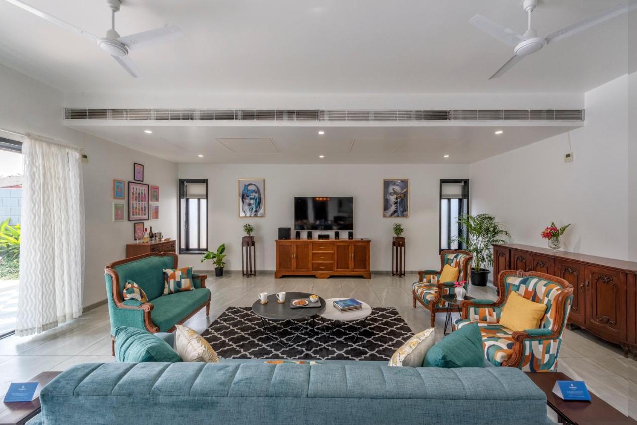 Saffronstays Mayfair Gardens 4 Bedroom Petfriendly Pool Villa アリバグ エクステリア 写真